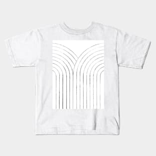 Abstract mid century line art Kids T-Shirt